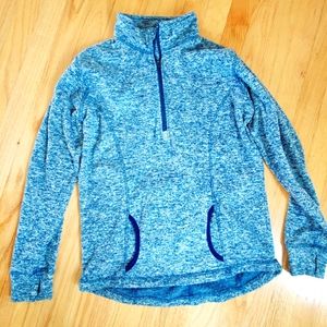 J America Size Medium Half Zip Up with Thumbholes